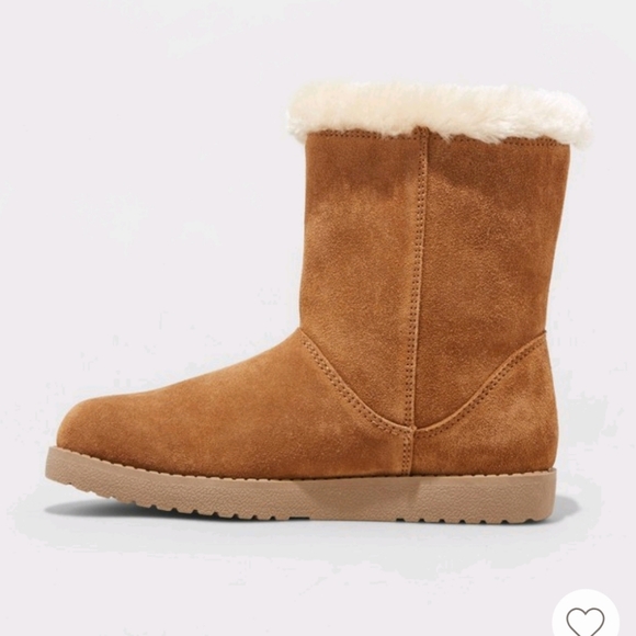 Genuine Suede Mid Faux Fur Boot - Picture 3 of 7